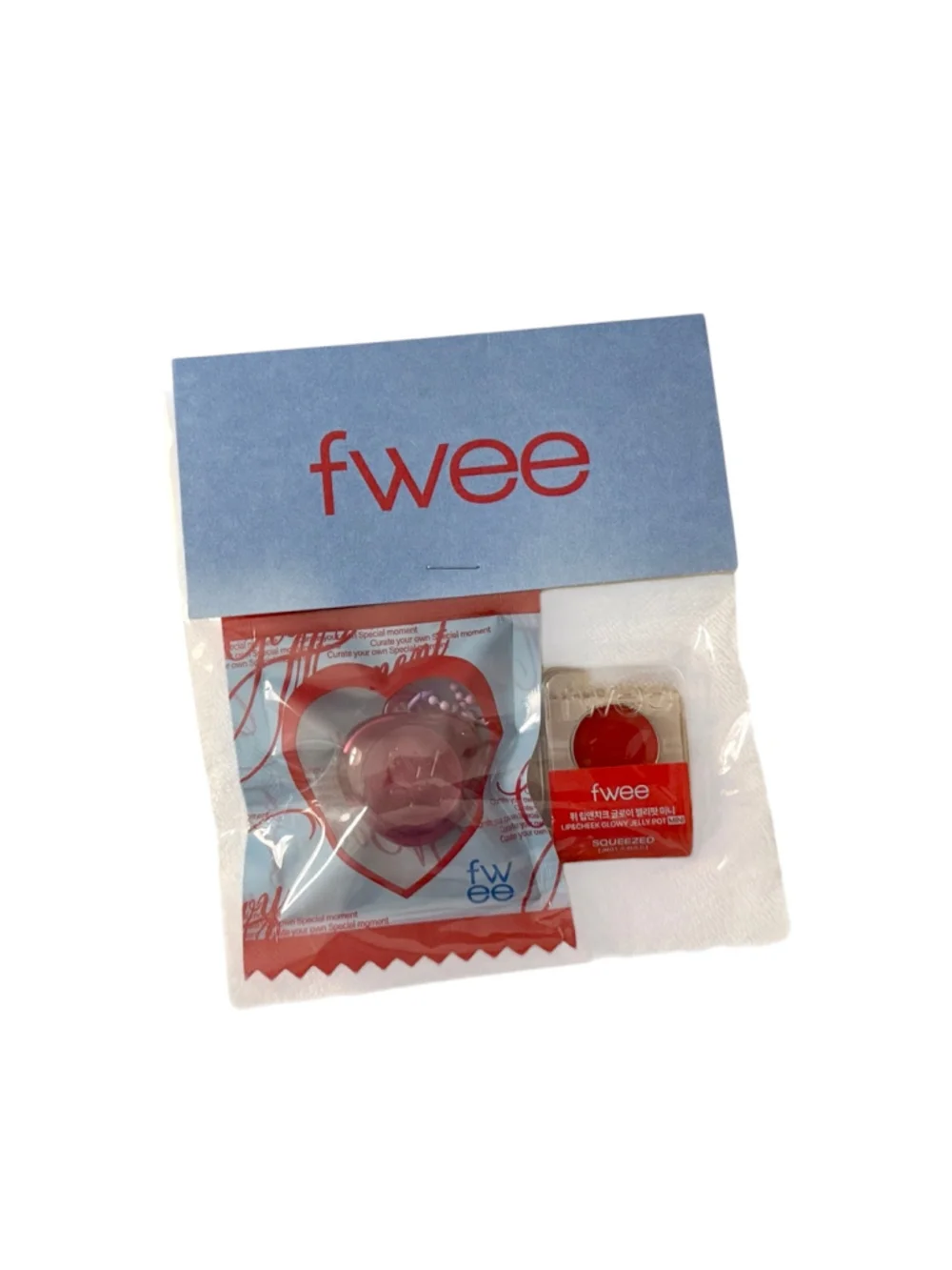 New Fwee Lip & Cheek Glowy Jelly Pot Mini Keychain